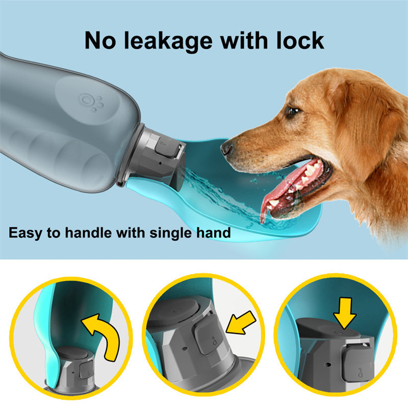 Leakproof Portable Dog Water Bottle: High-Capacity Hydration On the Go - Sal Basket