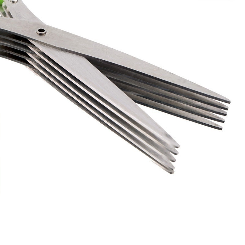 Time-Saving Multi-Blade Scissors for Chopping Herbs, Onions, and More - Sal Basket