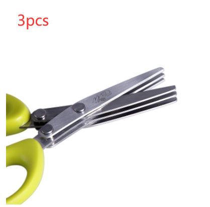 Time-Saving Multi-Blade Scissors for Chopping Herbs, Onions, and More - Sal Basket